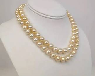BB006 Double Strand Pearl Necklace
