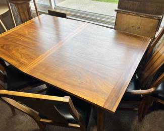 MCM Dining table and six chairs
