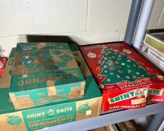Vintage Shiny Brite ornaments 