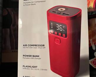 Portable charger and air compressor 