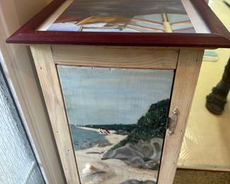 Nautical theme side cabinet