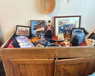 Handmade wood dry sink