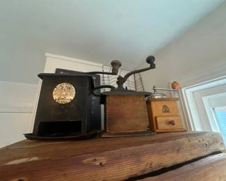 Some available in online auction: vintage coffee grinders