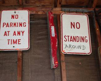 No Parking and No Standing Signs