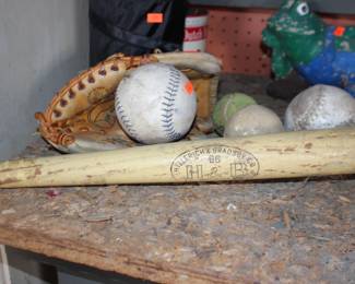 Baseball Glove and Baseballs