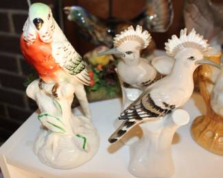 Parakeet  Hoopoe Bird Royal Dux Figurines