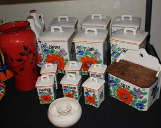 TBICO Czech Pottery Canister Set
