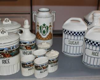 Czech Earthware Canister Set