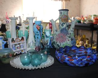 Glassware, Vases, Pottery, Minatures