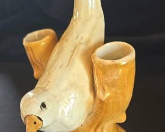 Czech Bird Bud Vase