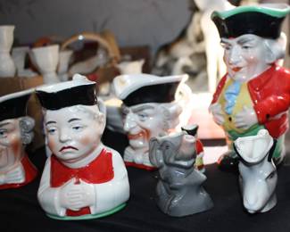 Toby Mugs with Asian and other Figures