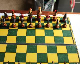 Folk Art Czech Chess Set