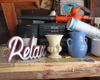 Pottery and Relax Sign C