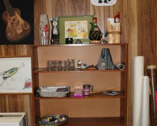 Bookcase, Caveman Glasses, Collectibles