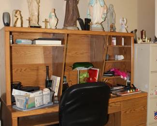 Desk and St Francis, Mary  More