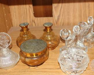 Perfumes, Feather Crystal Art, Covered Dresser Boxes, Angel Candle Holders