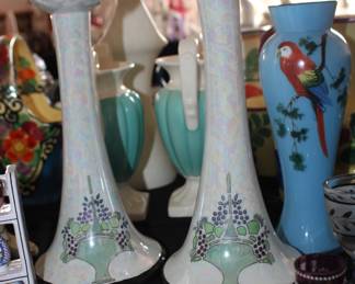 Luster Art Deco Vases & Bird Vase