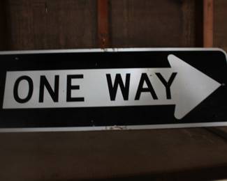 One Way Sign