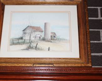 Framed Farm Sce3ne