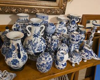 More blue and white