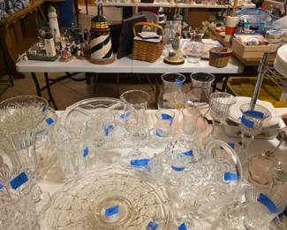 Beautiful glassware, lighthouse collection,