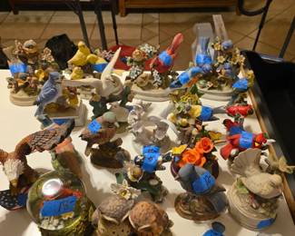 Nice bird figurine collection