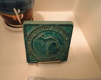 Michigan Pewabic Pottery Tile