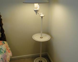 Large metal floor lamp