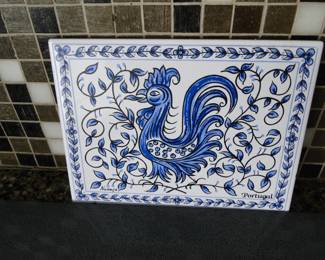 Portugal Blue Rooster tile
