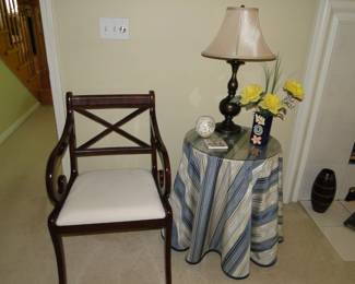 See, side table and side chair, looking good!