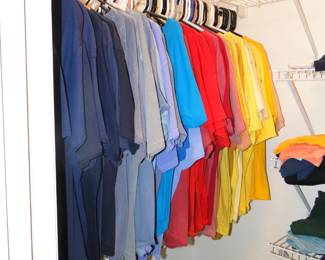 Men's t-shirts in all the colors of the rainbow