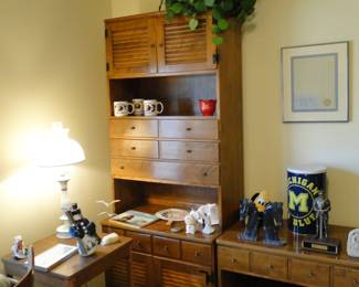 Tall hutch, courtesy of Ethan Allen, lots of functional storage too