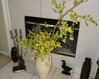 Faux florals in a vase