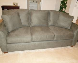 Comfortable over sized couch, or sofa, or davenport