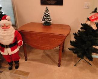 A nice collection of vintage Christmas and also a table too