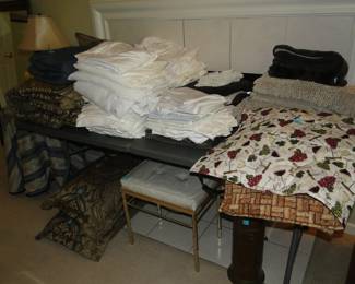 Linens and sheets and comforters