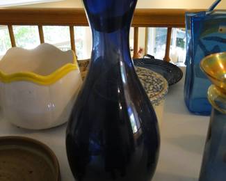 Dark blue vase