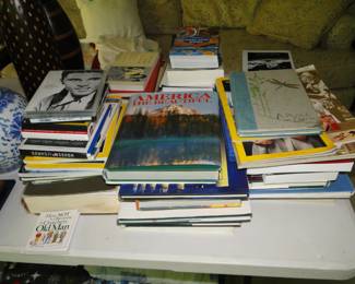 Piles of books