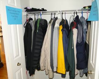 Men's outerwear, otherwise know as coats and jackets