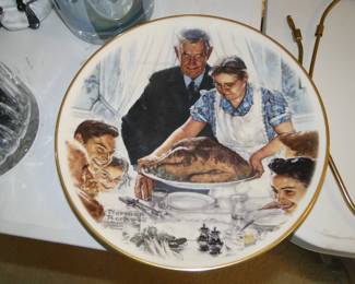 The second large Norman Rockwell plate that we have