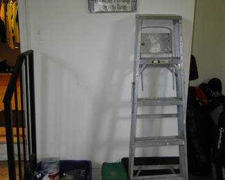 Ladder and more garage items