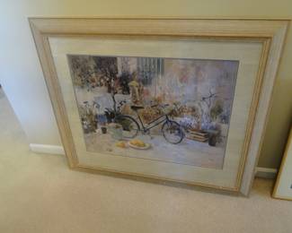Large wood framed artpiece