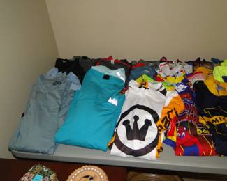 Men's clothing, and men's bike racing tops and bottoms