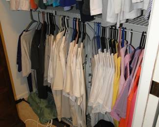Polo and golf shirts, and t-shits too