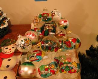 Vintage stain glass Christmas ornaments, each one hand made