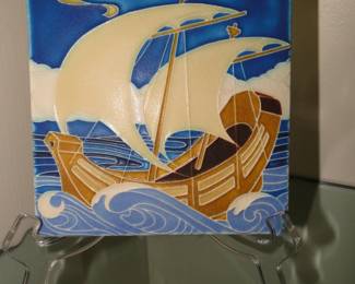 Vintage boat tile
