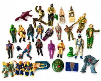 76 VintageActionFigureToyLotGIJoeTransformersRobotsSpaceFigures