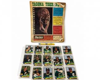 187 TacomaTigersBaseballCardsProgramVintageSet