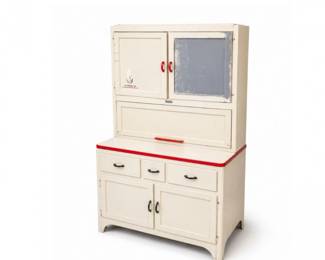 51 VintageSellersHoosierCabinetEnamelTopKitchenCupboardPantryCab