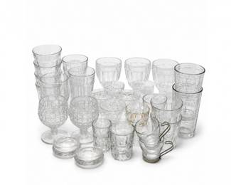 49 VintageMixedGlasswareBarwareDrinkingGlassLot